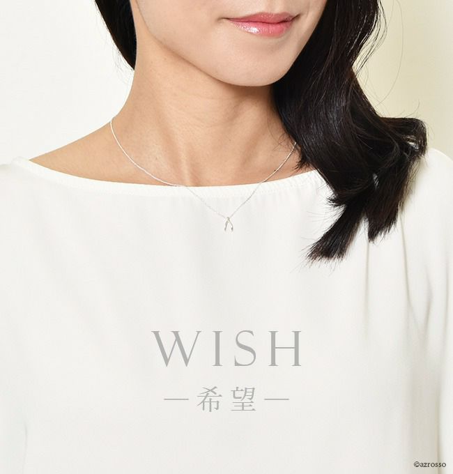 幸運を呼ぶ ドギャード ネックレス ウィッシュボーン シルバー Make A Wish シンプル