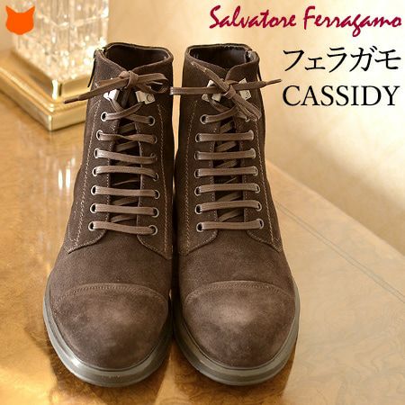 CASSIDY キャシディ メンズ レースアップブーツ |フェラガモ Ferragamo 