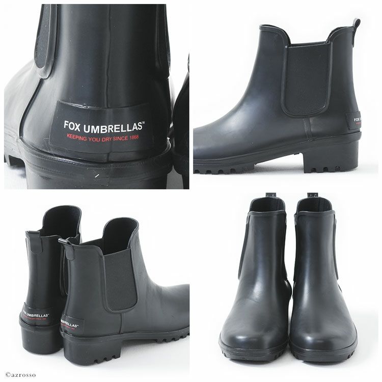 FOX UMBRELLAS サイドゴア レインブーツ ショート 軽量