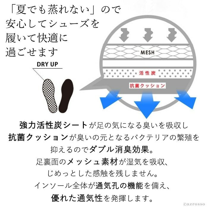 靴のムレ・消臭 メッシュインソール クラブ・ビンテージ ドライアップ