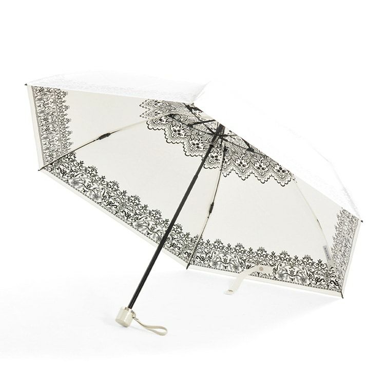 折りたたみ傘　日傘　遮光　UVカット　日焼け防止　ホワイト　白　晴雨兼用　36