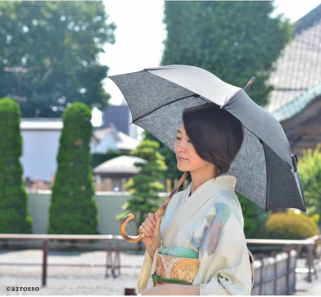 変更OK 小宮商店 古代 橘 晴雨兼用 日傘 長傘 パラソル 高級日傘 和装