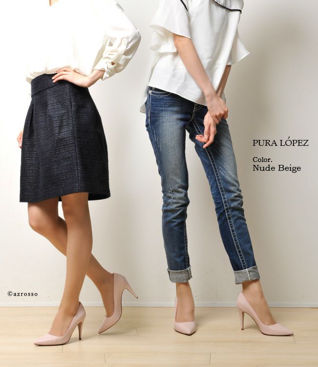 【PURA LOPEZ】ポインテッドトゥ フラット パンプス 楽天市場】【残りわずか】パンプス 本革 PURA LOPEZ ぺたんこ
