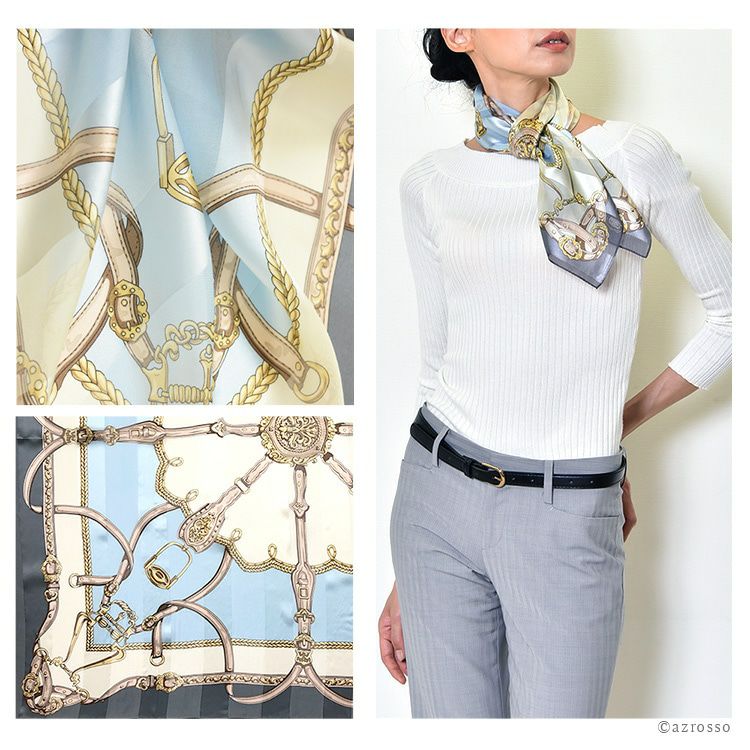 ★GUCCI★ スカーフ 大判 ポロ 馬具 ベルト 馬 ネイビー ☆GUCCI☆ スカーフ 大判 ポロ 馬具 ベルト 馬 ネイビー