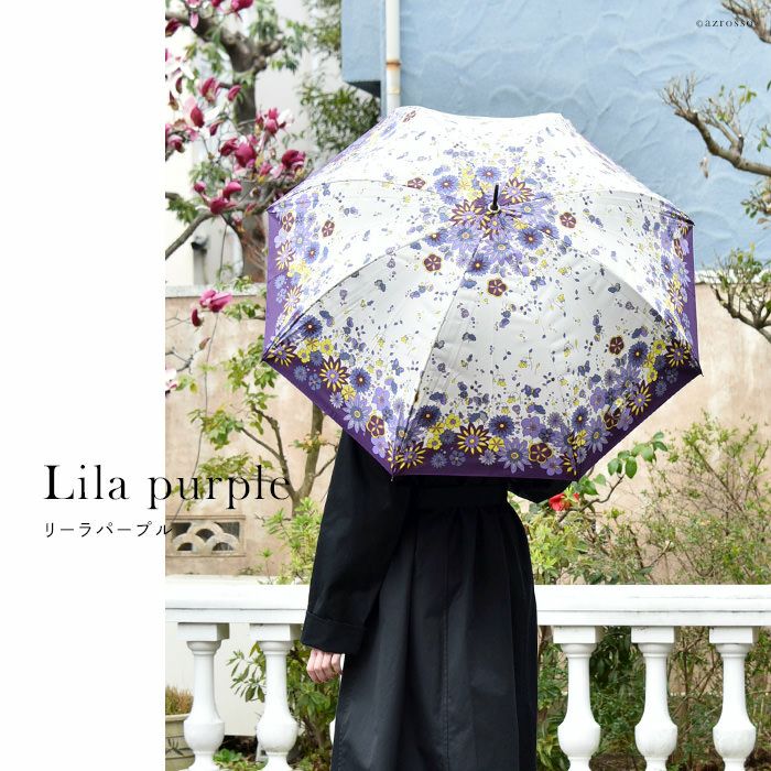 スカンジナビアン 雨傘 花柄 長傘 晴雨兼用｜Lluvia rain