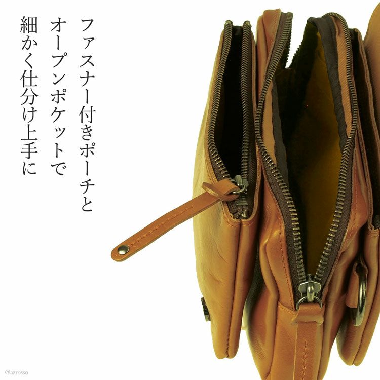 G/FORE ブラウン レザー ショルダーバッグ【美品】（G/FORE