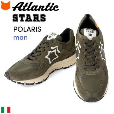 Atlantic Stars* メンズ ロゴ スエード スニーカー コントラスト Atlantic Stars* メンズ ロゴ スエード スニーカー コントラスト