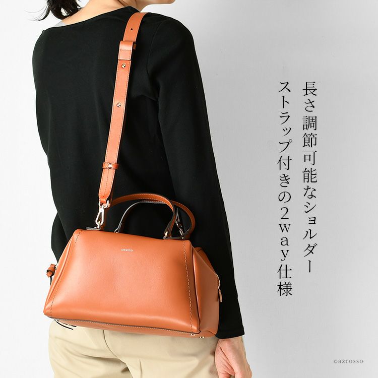 LORISTELLA ロリステッラ 2WAYレザー ハンドバッグ ショルダー付 LORISTELLA/ロリステッラ 2WAY レザーバッグ（イタリア製） 通販