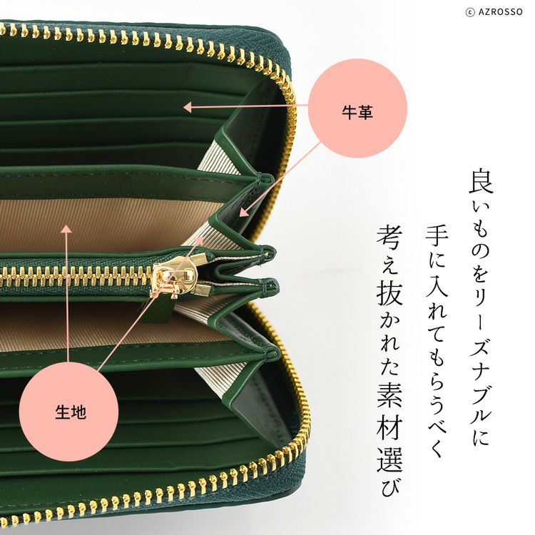 長財布 リアル クロコダイル シャイニー ラウンドファスナー 財布の 
