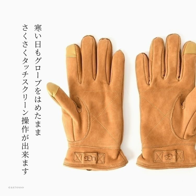手袋 3 Point Leather Glove 18833 正規品 アグ UGGの通販