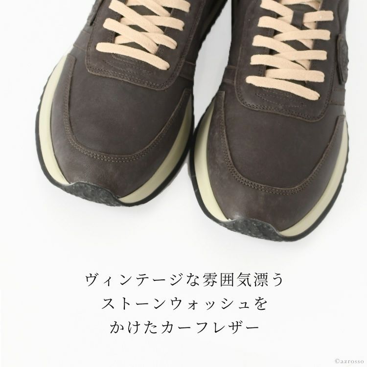 レザー スニーカー ローカット ブラウン Tropez 2.1 Tylu WW02 フィリップモデル PHILIPPE MODELの通販