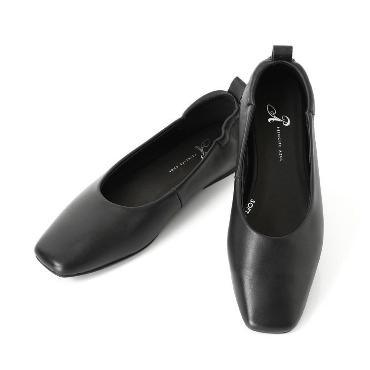 minelli paris 黒スクエアトゥパンプス