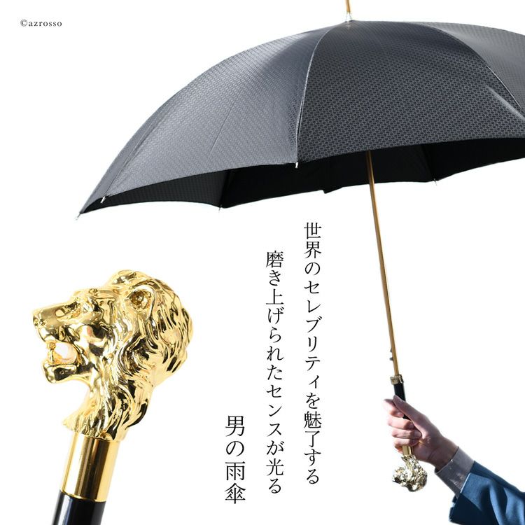 ゴールド ライオン 長傘 メンズ 雨傘 パソッティ pasottiの通販 