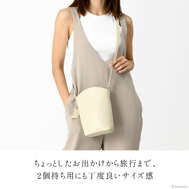 日本製 本革 縦型 ミニ ショルダー バッグ ブランド レディース