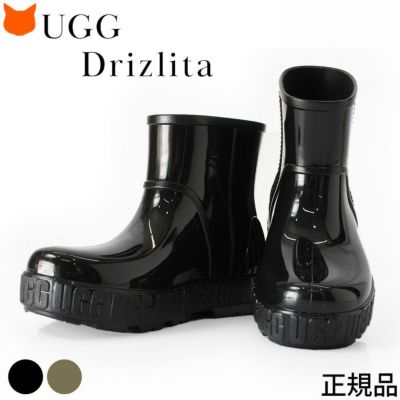 UGG Drizlita レインブーツ ショート おしゃれ ブランド アグ ブラック バーントオリーブ レディース