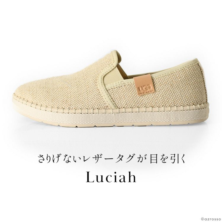 UGG Luciah スリッポン レディース コットン エスパドリーユ風 