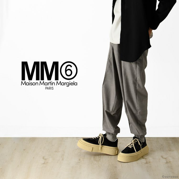 スニーカー 厚底 本革 メンズ イタリア製 ブランド mm6 Maison 