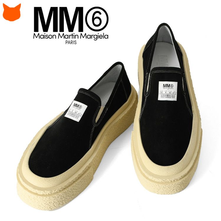 スニーカー 厚底 本革 レディース イタリア製 ブランド mm6 Maison
