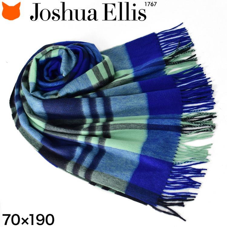 Joshua Ellis(ジョシュア エリス)の最高級品質のカシミヤ100%でつくるチェックストール「CPG60221」