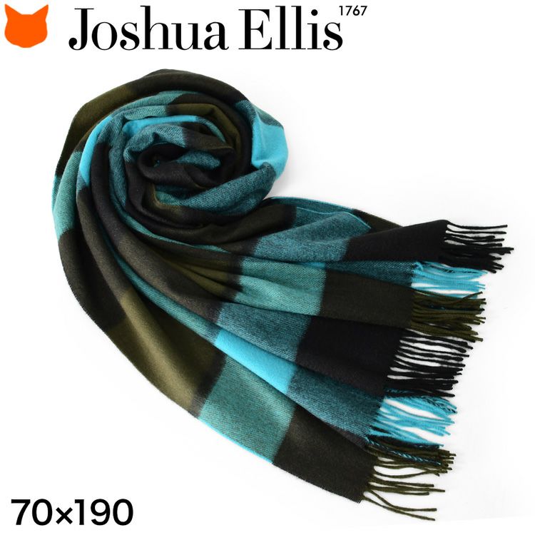 Joshua Ellis(ジョシュア エリス)の最高級品質のカシミヤ100%でつくるチェックストール「CPG60321」