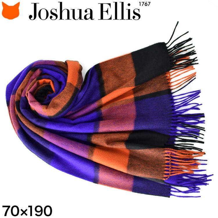 Joshua Ellis(ジョシュア エリス)の最高級品質のカシミヤ100%でつくるチェックストール「CPG60331」