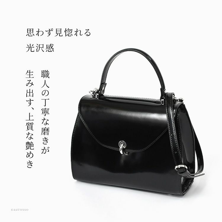 ショルダーバッグとして斜めがけもできる、イタリアブランドGIANNI NOTAROの本革2wayフォーマルバッグ