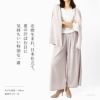 洗える麻100％で快適＆上品な艶のリネンパンツ。ごわつきなしのしなやかさ。日本製ブランドの夏に快適なレディースボトムスは母の日や誕生日ギフトにもおすすめ